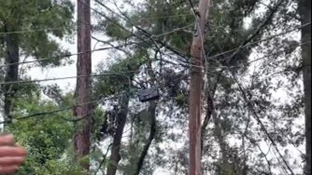 Crews repair power poles in Tallahassee